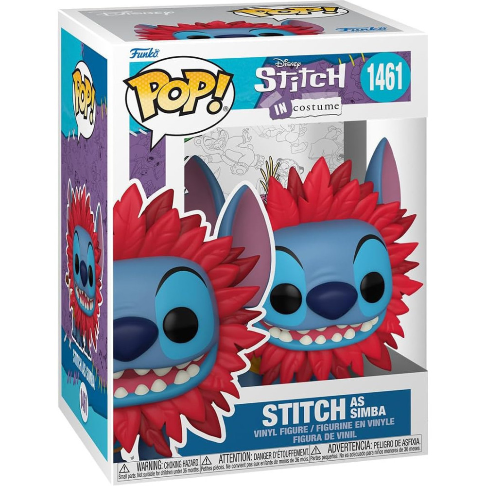 Disney Stitch Costume Funko Pop Vinyl: Stitch as Simba Disney Stitch Costume Funko Pop Vinyl: Stitch as Simba