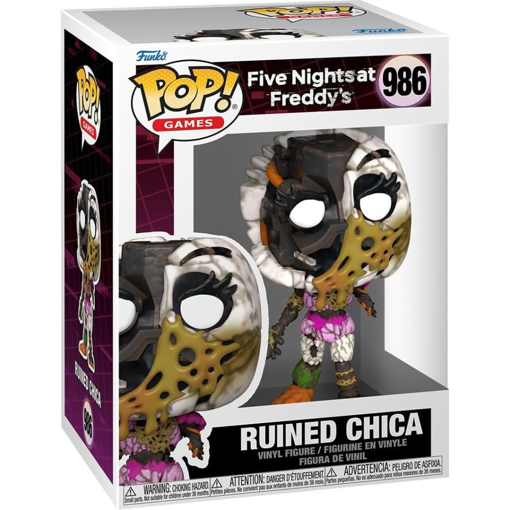 Five Nights at Freddy's Security Breach Ruin Funko Pop Vinyl: Ruined Chica Five Nights at Freddy's Security Breach Ruin Funko Pop Vinyl: Ruined Chica