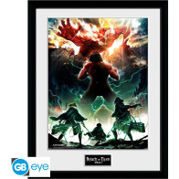 Attack on Titan Framed Print - Key Art