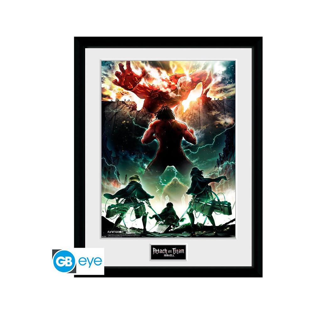 Attack on Titan Framed Print - Key Art Attack on Titan Framed Print - Key Art
