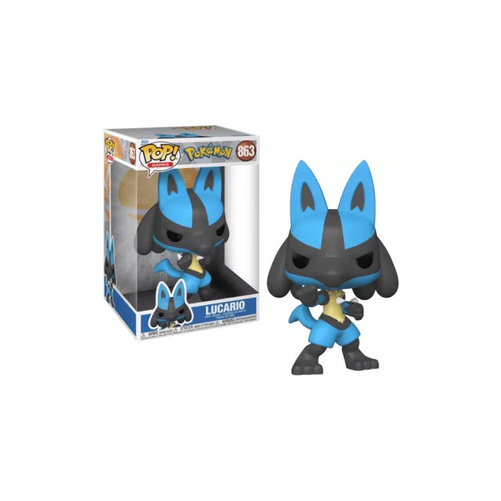 Pokemon Funko Pop Vinyl: Jumbo Size Lucario Pokemon Funko Pop Vinyl: Jumbo Size Lucario