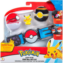 Pokemon Clip 'N Go Poke Ball Belt (Waving Pikachu + Poke Ball & Luxury Ball)