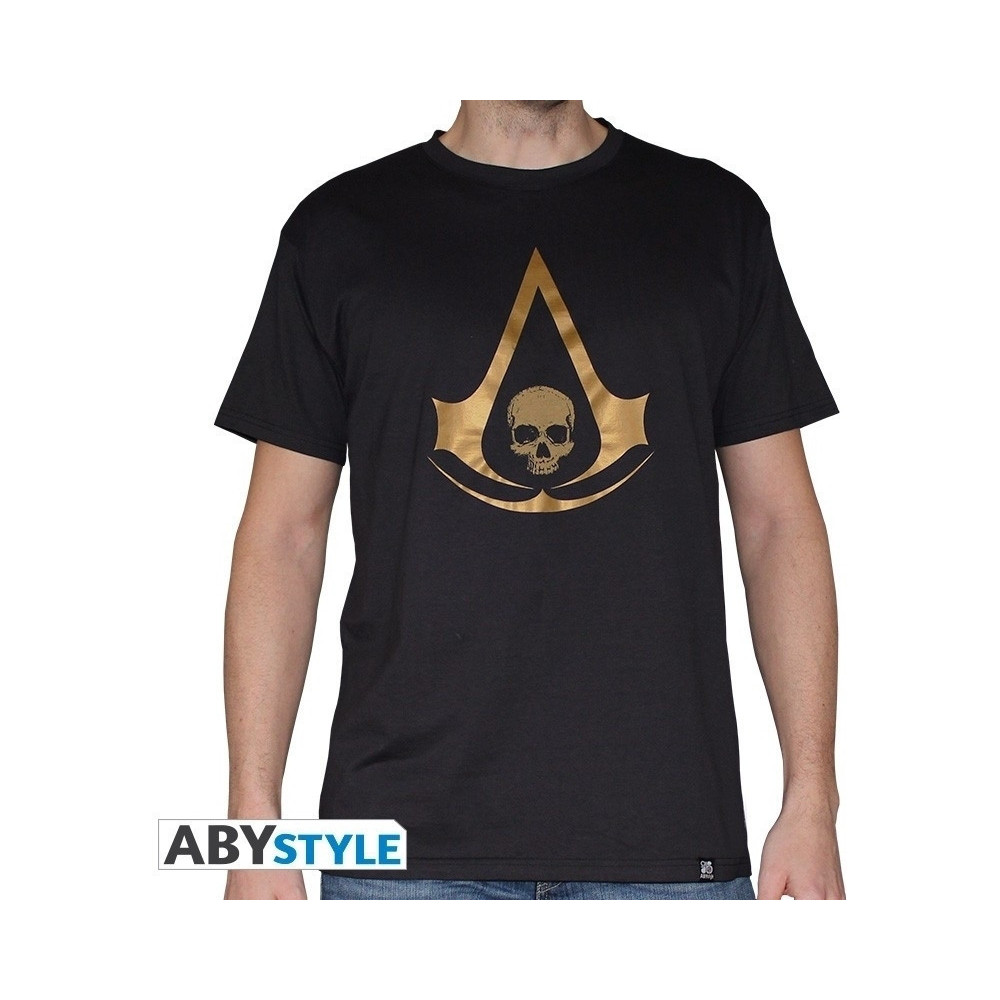 Assassin's Creed - AC 4 Golden Crest Men's T-shirt Black Assassin's Creed - AC 4 Golden Crest Men's T-shirt Black