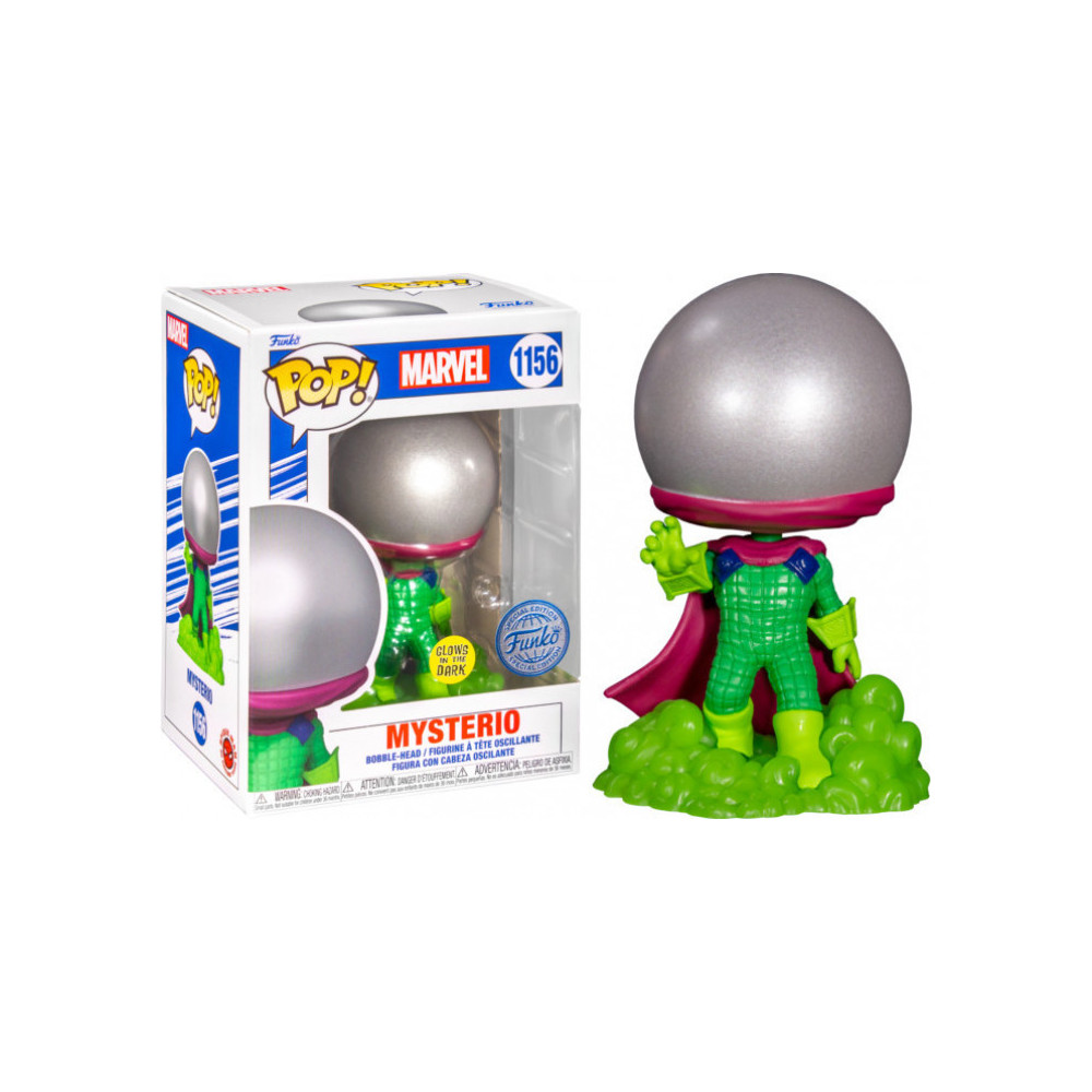 Marvel Funko Pop Vinyl - Glow in the Dark Mysterio Marvel Funko Pop Vinyl - Glow in the Dark Mysterio