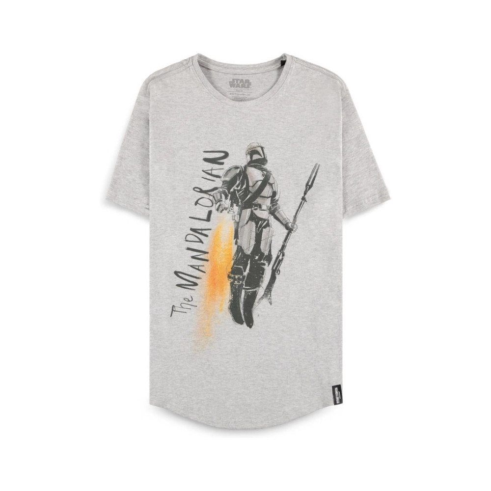 The Mandalorian - Men's Grey Short Sleeved T-shirt The Mandalorian - Men's Grey Short Sleeved T-shirt