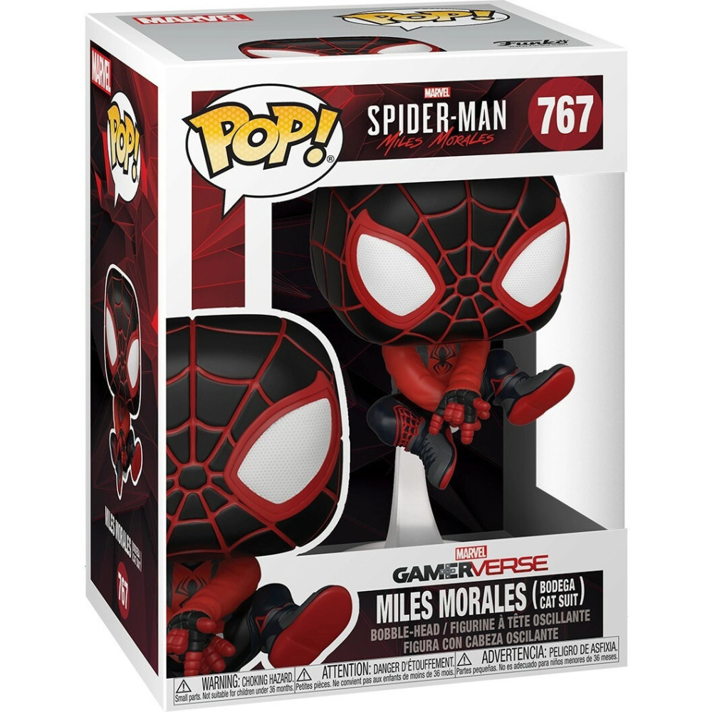 Spider-Man Miles Morales Funko Pop Vinyl: Miles Morales Bodega Cat Suit Spider-Man Miles Morales Funko Pop Vinyl: Miles Morales Bodega Cat Suit