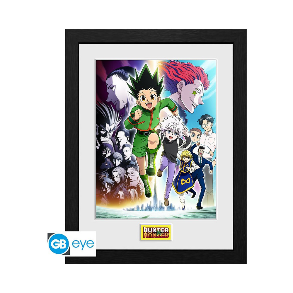 Hunter X Hunter Framed Print - Key Art Running Hunter X Hunter Framed Print - Key Art Running