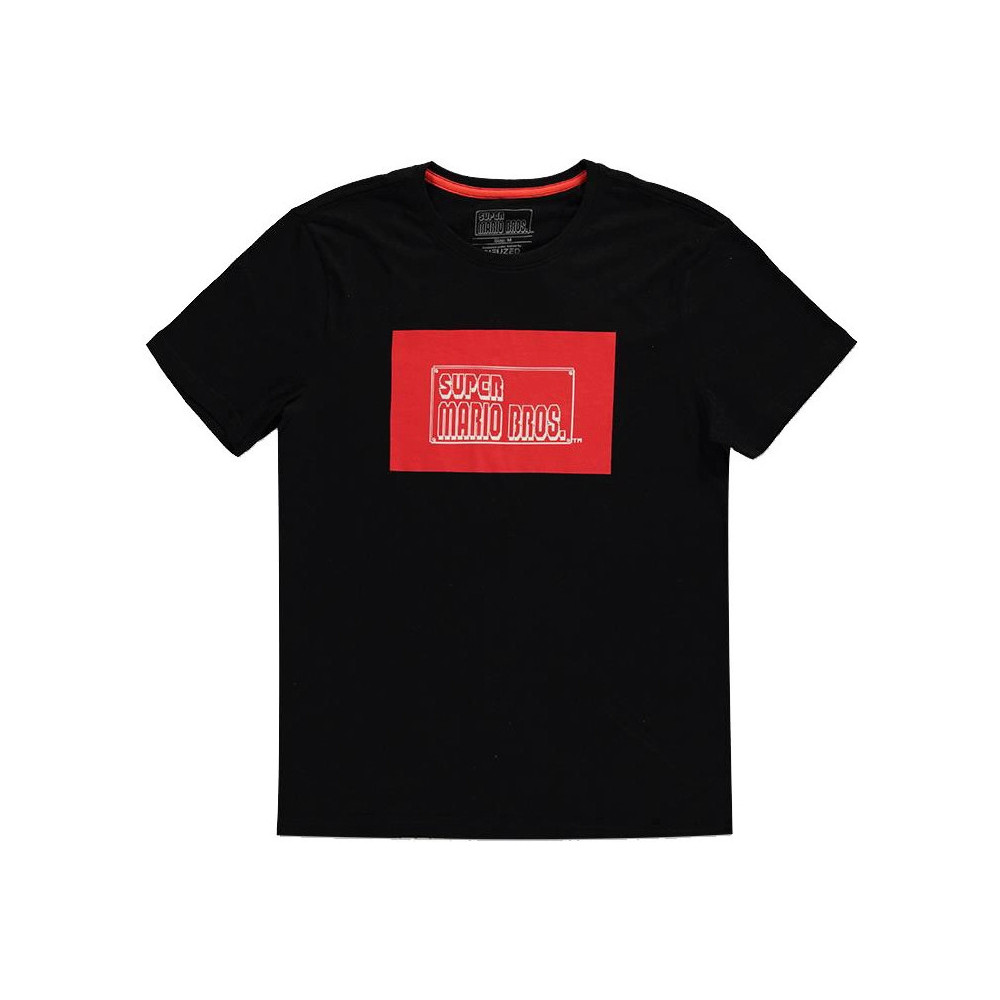Nintendo - 8Bit Super Mario Bros World Black Men's T-shirt Nintendo - 8Bit Super Mario Bros World Black Men's T-shirt