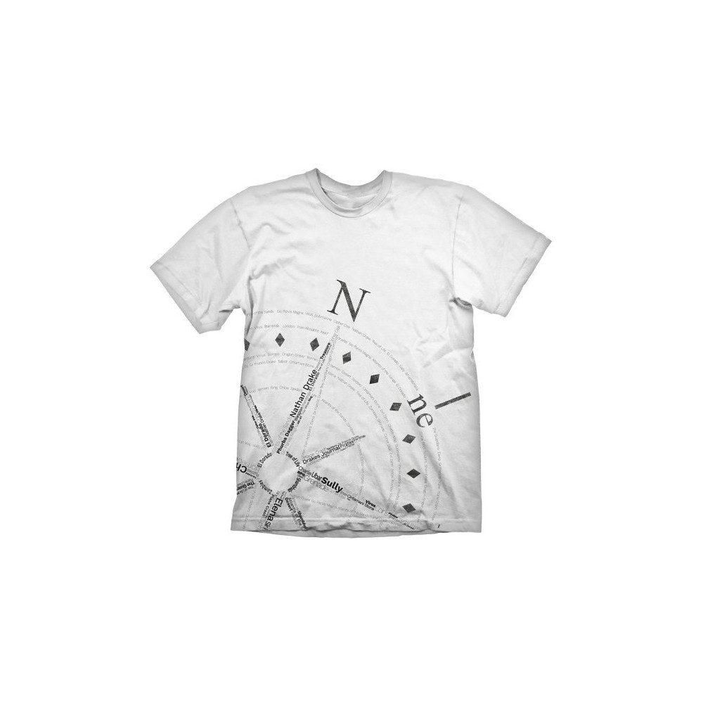 Uncharted 4: A Thief's End T-Shirt Compass Uncharted 4: A Thief's End T-Shirt Compass