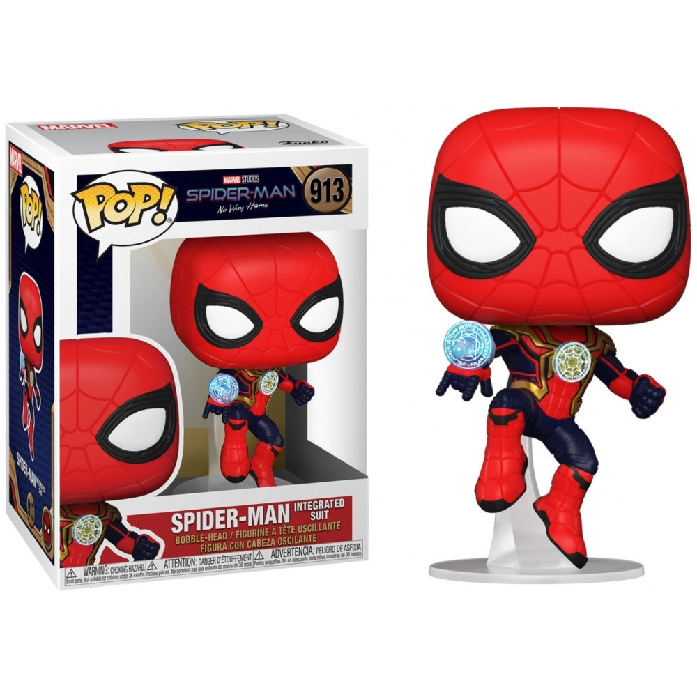 Spider-Man No Way Home Funko Pop Vinyl: Spider-Man Integrated Suit Spider-Man No Way Home Funko Pop Vinyl: Spider-Man Integrated Suit