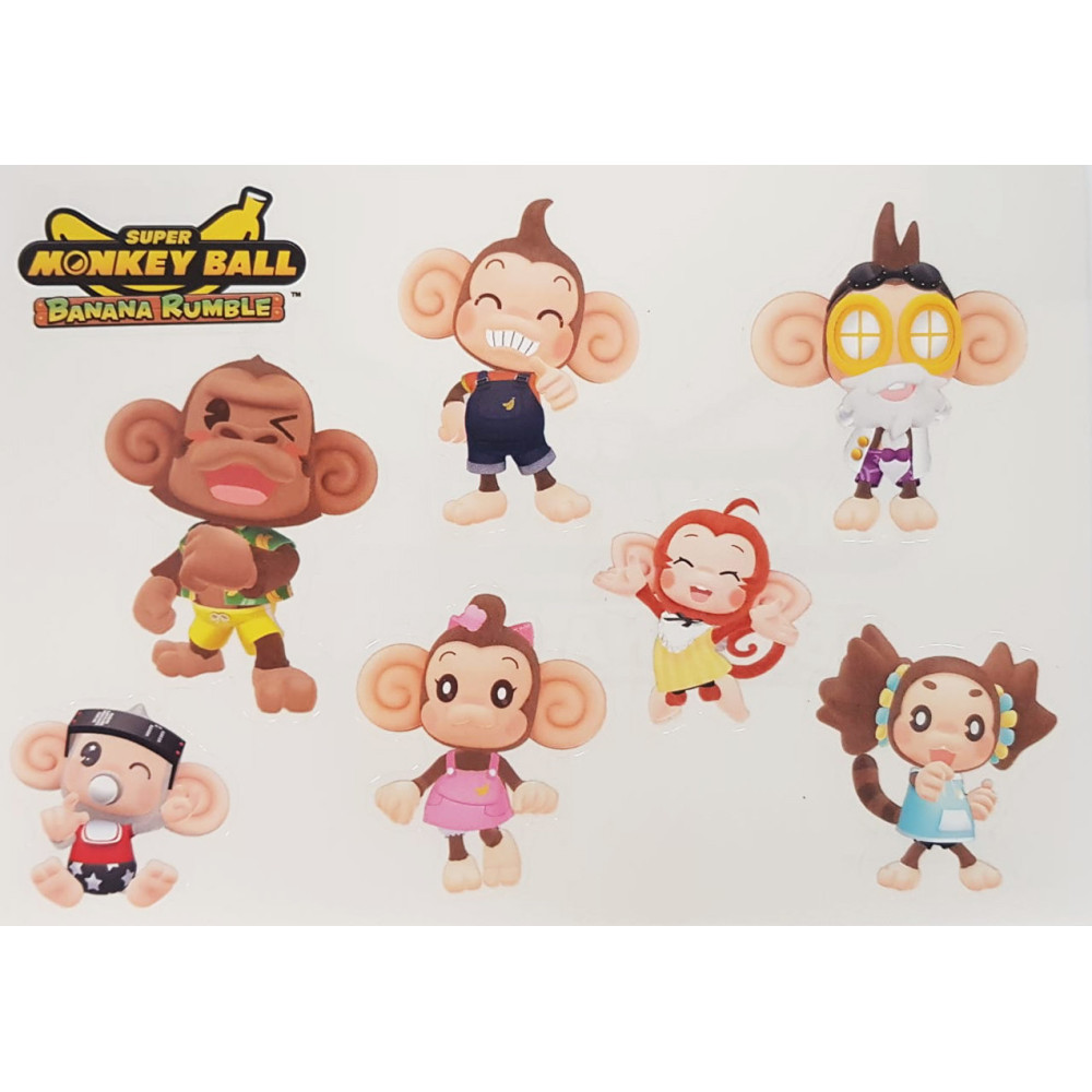 Super Monkey Ball Banana Rumble Sticker Sheet Super Monkey Ball Banana Rumble Sticker Sheet