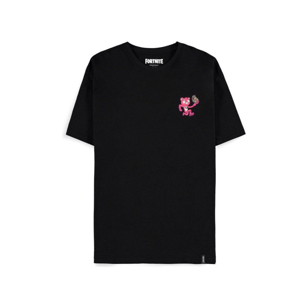 Fortnite - Cuddle Team Leader Black Men's Short Sleeved T-shirt Fortnite - Cuddle Team Leader Black Men's Short Sleeved T-shirt