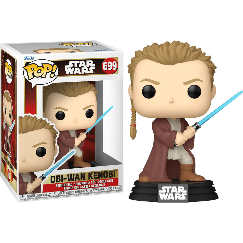 Star Wars The Phantom Menace 25th Anniversary Funko Pop Vinyl: Young Obi-Wan Star Wars The Phantom Menace 25th Anniversary Funko Pop Vinyl: Young Obi-Wan