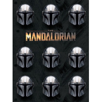 Star Wars the Mandalorian Canvas - Helmets (40x30cm)