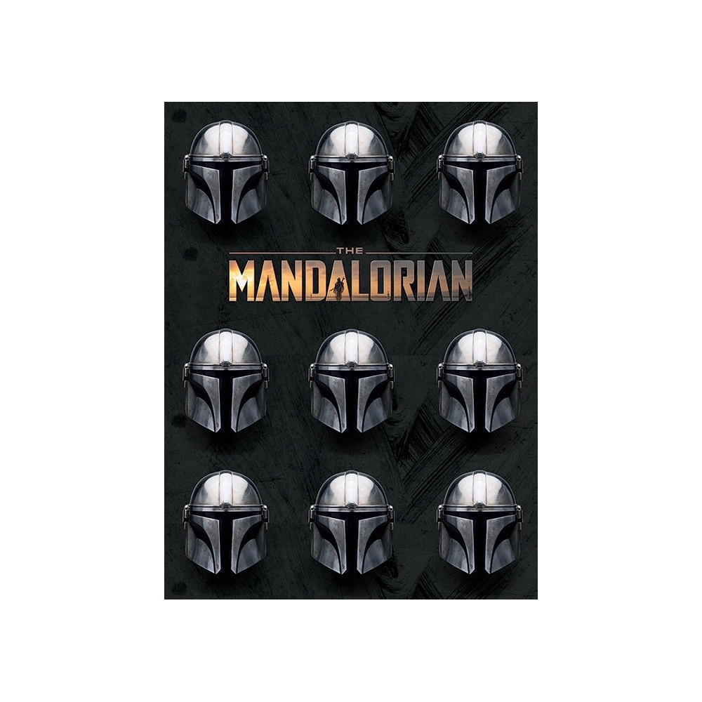 Star Wars the Mandalorian Canvas - Helmets (40x30cm) Star Wars the Mandalorian Canvas - Helmets (40x30cm)