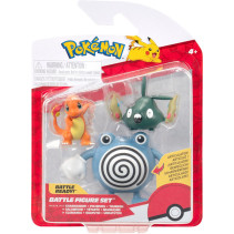 Pokemon Battle Figure Pack - Charmander, Poliwhirl & Trubbish