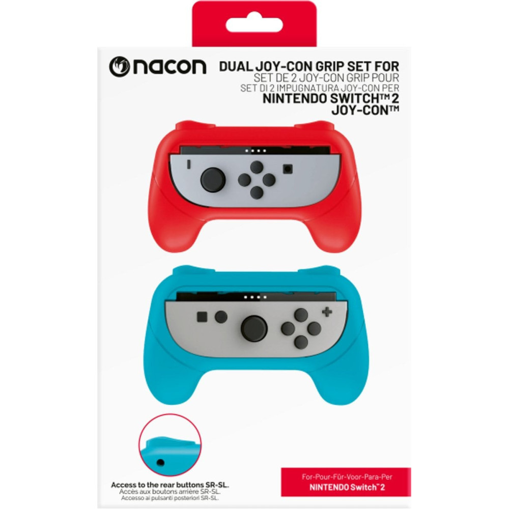 Nacon Nintendo Switch 2 Joy-Con Grip Set (Rood/Blauw)