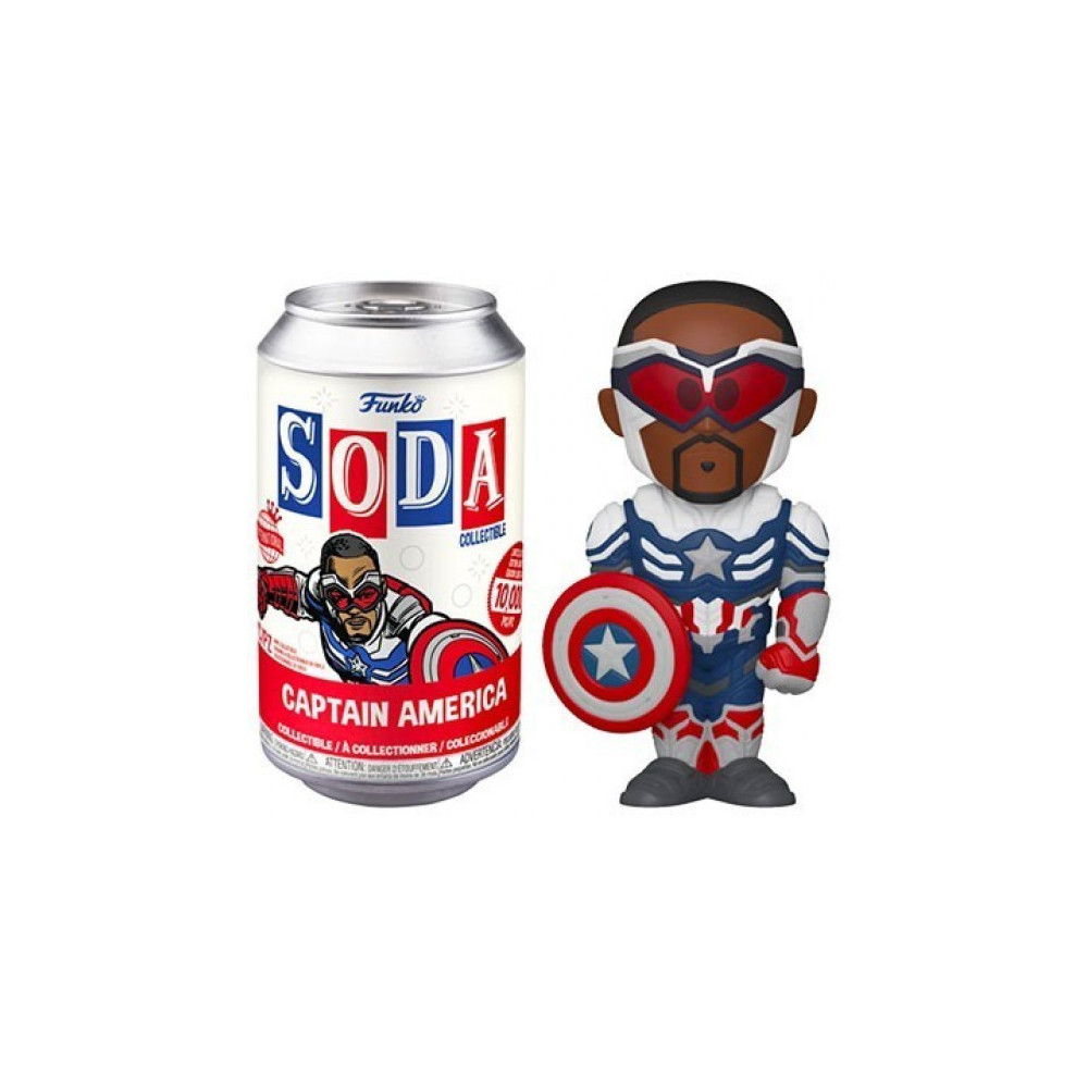 Marvel The Falcon and the Winter Soldier Funko Vinyl Soda: Captain America Marvel The Falcon and the Winter Soldier Funko Vinyl Soda: Captain America