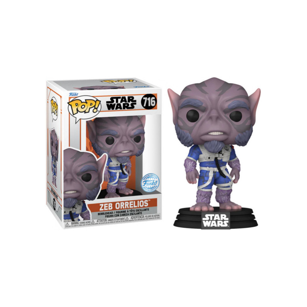 Star Wars The Mandalorian Funko Pop Vinyl: - Zeb Orrelios Star Wars The Mandalorian Funko Pop Vinyl: - Zeb Orrelios