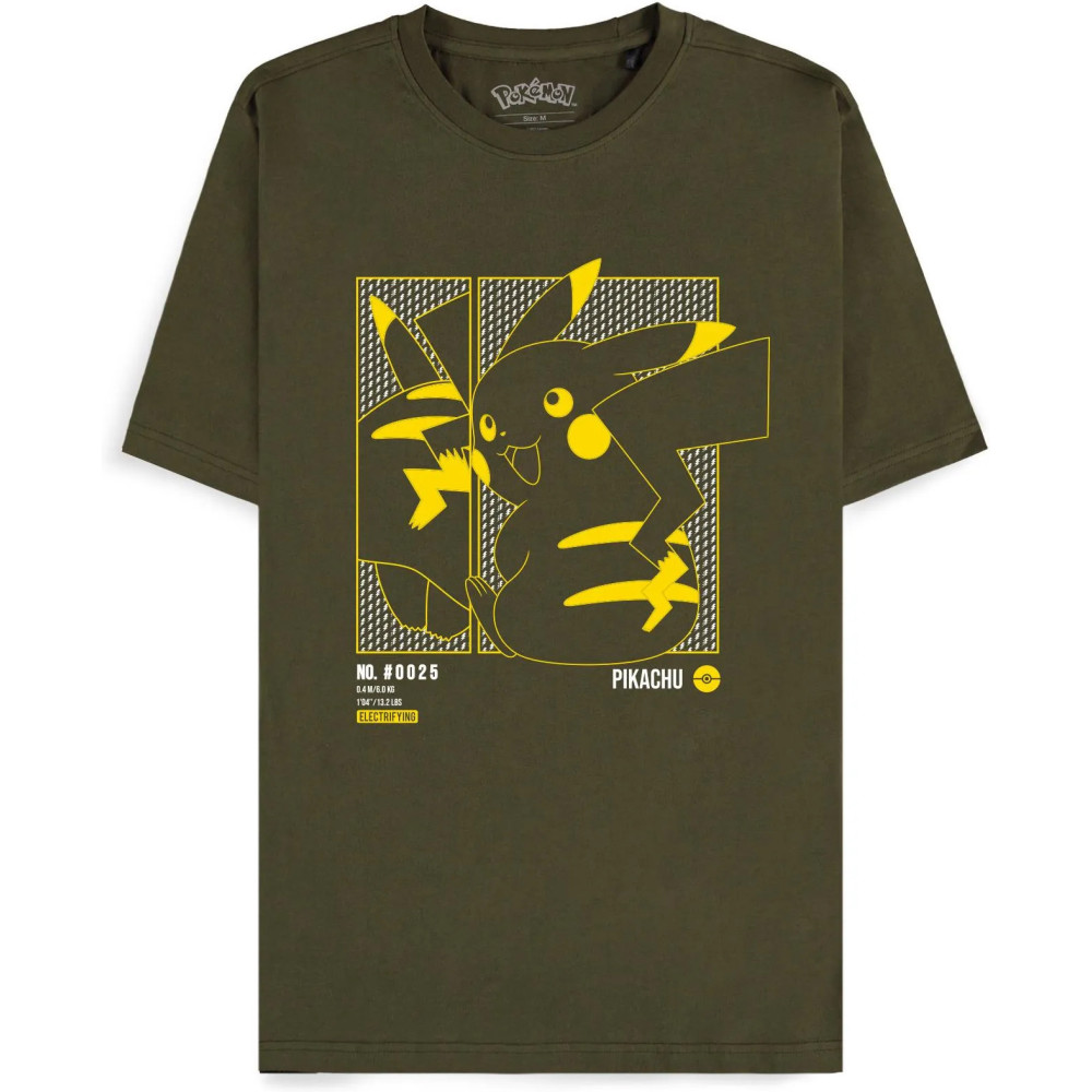 Pokémon - Green Pikachu Men's Short Sleeved T-shirt Pokémon - Green Pikachu Men's Short Sleeved T-shirt
