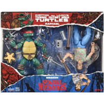 Teenage Mutant Ninja Turtles & Stranger Things Action Figure Double Pack - Raphael & Hopper