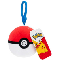 Pokemon Clip-On Pluche - Poke Ball