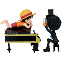 One Piece WCF Log Stories Figure - Monkey D. Luffy and Brook