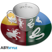 Harry Potter - Houses Mirror Mug & Plate Set