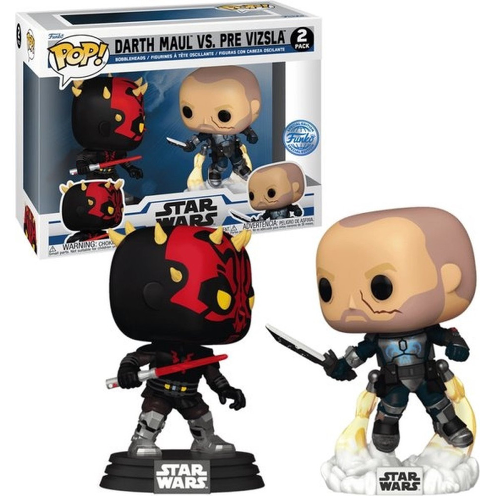 Star Wars Funko Pop Vinyl: Darth Maul Vs. Pre Vizsla 2-Pack Star Wars Funko Pop Vinyl: Darth Maul Vs. Pre Vizsla 2-Pack