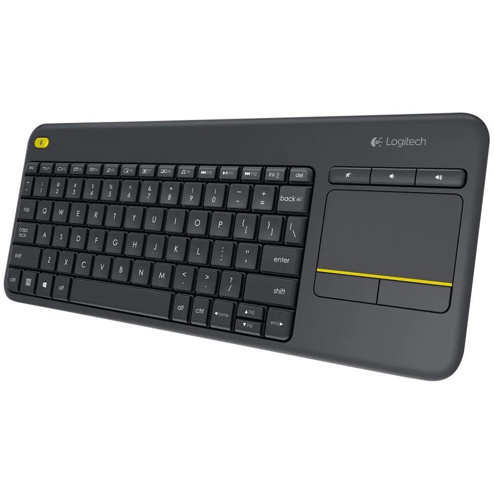 Logitech K400 Plus Wireless Touch Zwart QWERTY Logitech K400 Plus Wireless Touch Zwart QWERTY