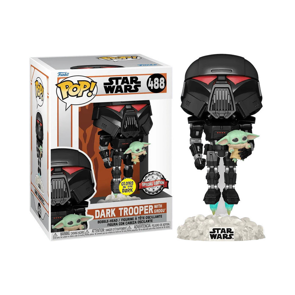 Star Wars Funko Pop Vinyl: Dark Trooper with Grogu (Limited Edition) Star Wars Funko Pop Vinyl: Dark Trooper with Grogu (Limited Edition)