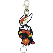 Pokemon Rubber Reel Keychain - Cinderace