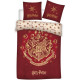 Harry Potter - Hogwarts Red 1 Persoons Dekbedovertrek (140cm x 200cm)