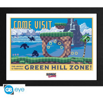 Sonic Print - Green Hill Zone (30x40cm)