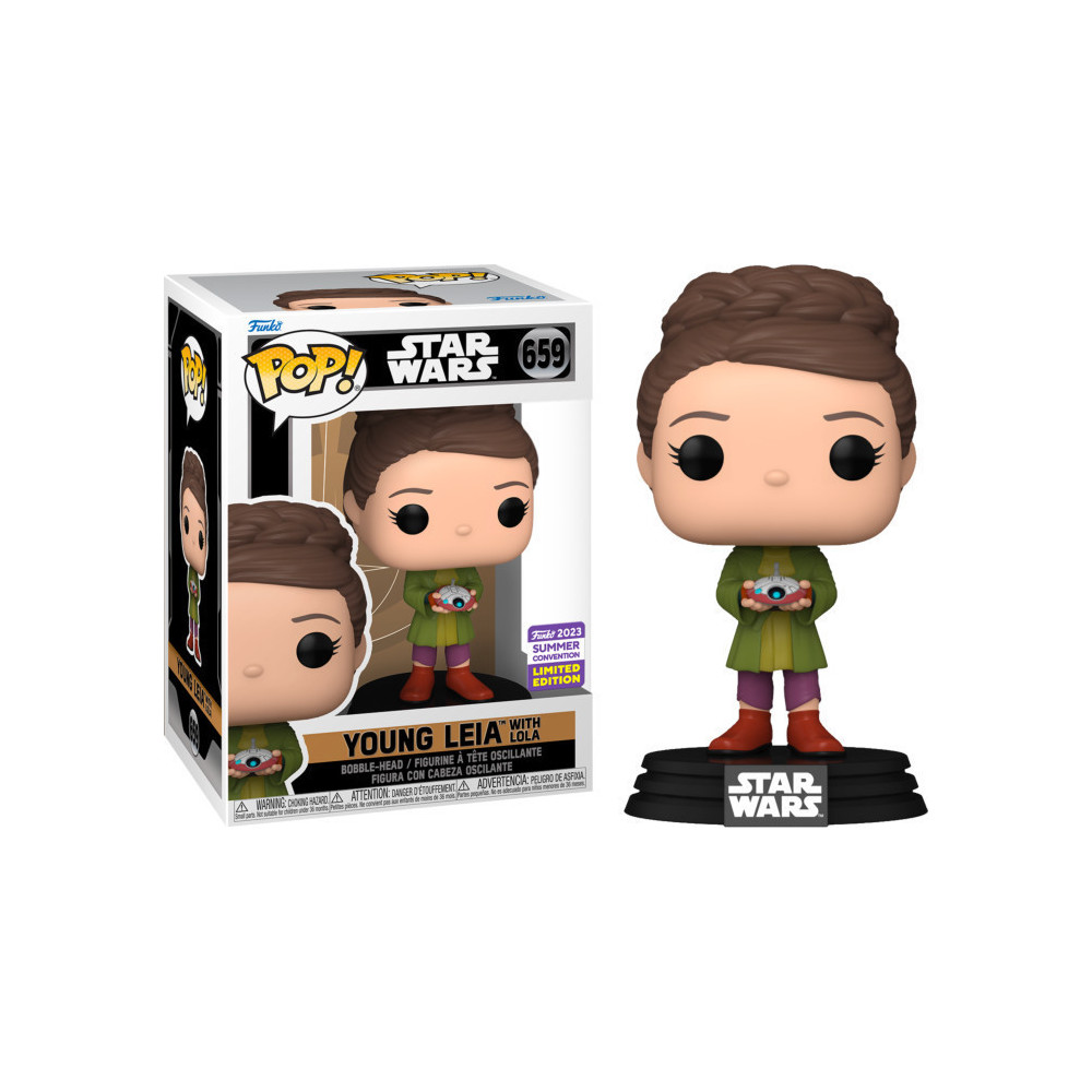 Star Wars Obi-Wan Kenobi Funko Pop Vinyl: Young Leia with Lola (Convention Limited Edition) Star Wars Obi-Wan Kenobi Funko Pop Vinyl: Young Leia with Lola (Convention Limited Edition)
