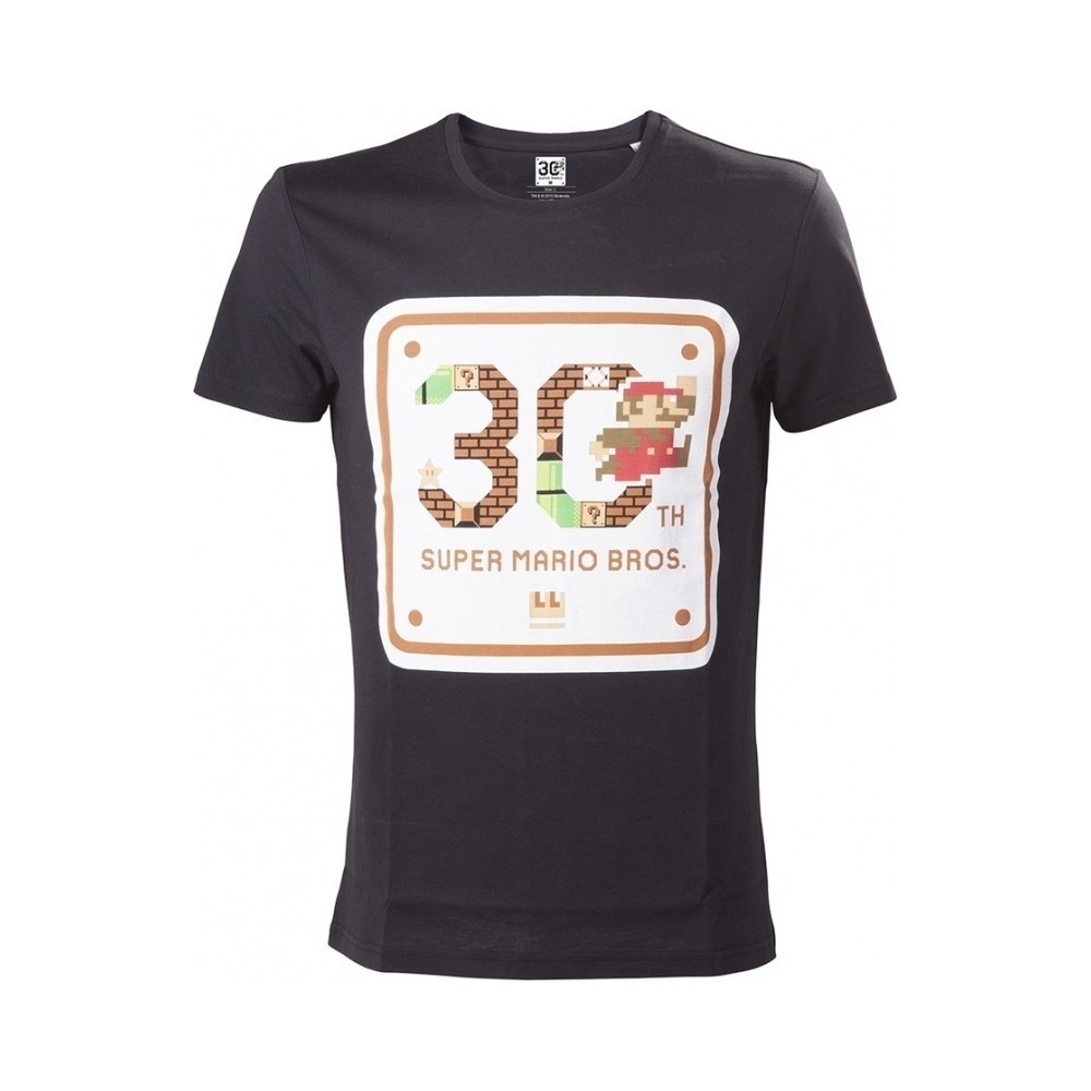 Super Mario Bros 30th Anniversary T-Shirt Black Super Mario Bros 30th Anniversary T-Shirt Black