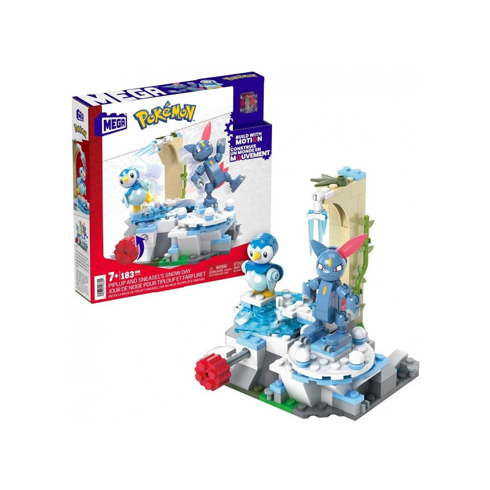 Mega Construx Pokemon - Pokemon Piplup and Sneasel's Snow Day