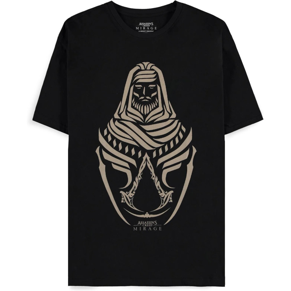 Assassin's Creed Mirage - Basim Men's Short Sleeved T-shirt (Zwart) Assassin's Creed Mirage - Basim Men's Short Sleeved T-shirt (Zwart)