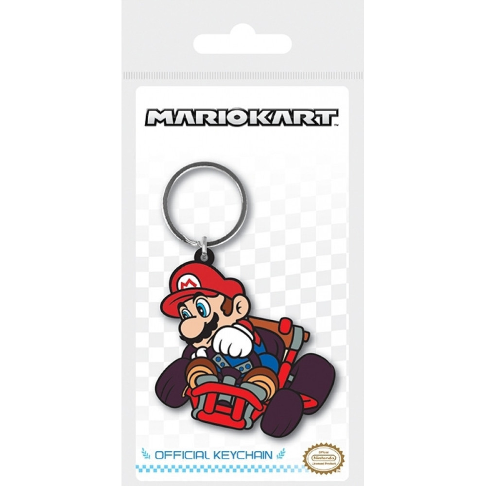 Mario Kart - Mario Drift Rubber Keychain Mario Kart - Mario Drift Rubber Keychain
