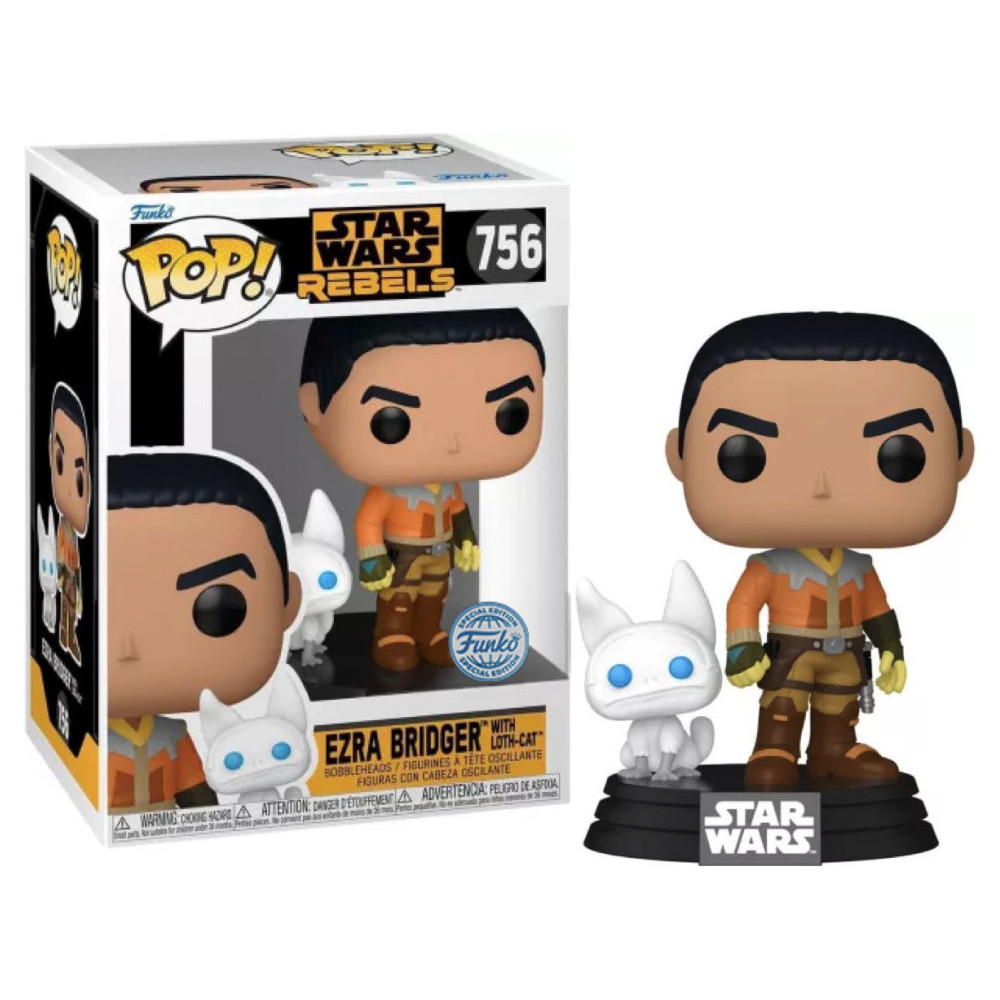 Star Wars Rebels Funko Pop Vinyl: Ezra Bridger with Loth-Cat (special edition) Star Wars Rebels Funko Pop Vinyl: Ezra Bridger with Loth-Cat (special edition)