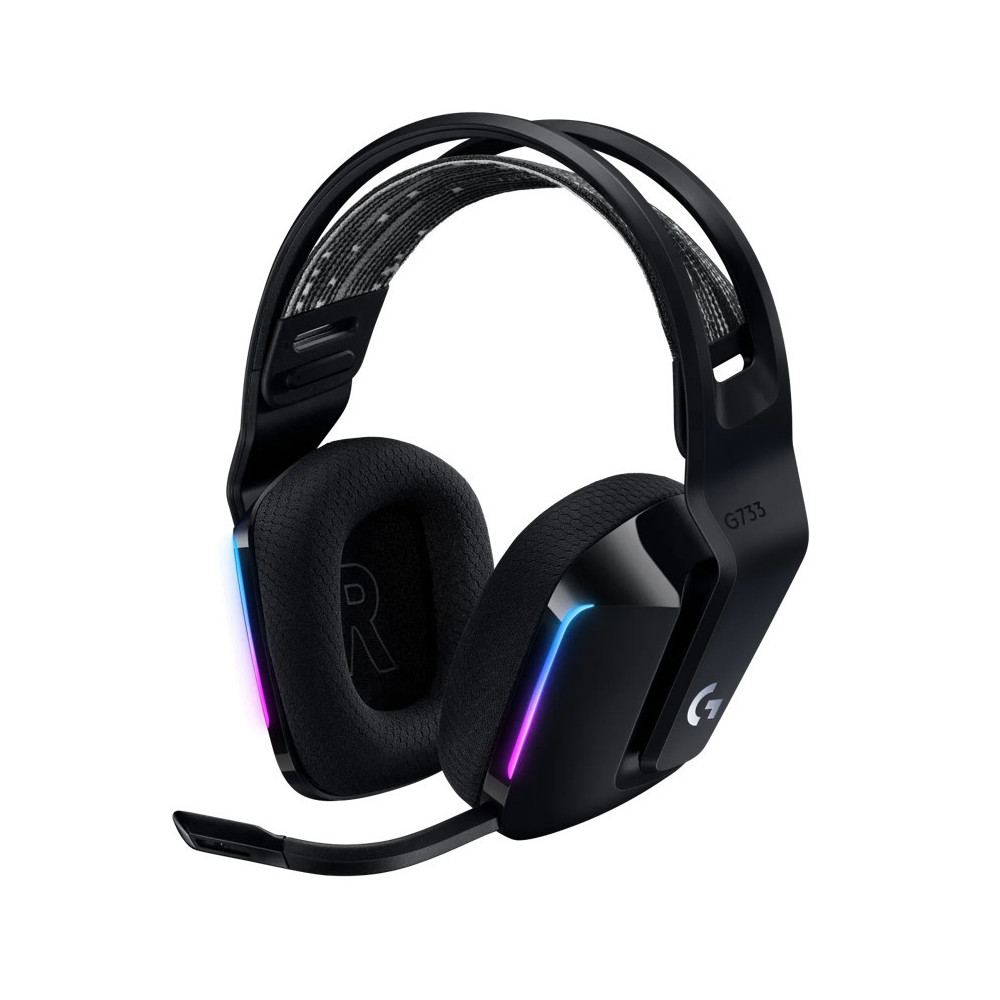 Logitech G733 LIGHTSPEED Wireless Gaming Headset Zwart Logitech G733 LIGHTSPEED Wireless Gaming Headset Zwart