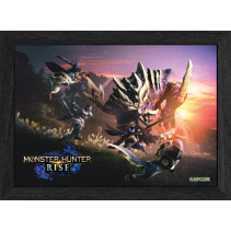 Pixel Frames Plax - Monster Hunter Rise: Magnamalo Hunt (30cm x 25cm)