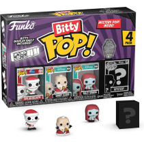 The Nightmare Before Christmas 30th Anniversary Funko Bitty Pop! 4-Pack: Santa Jack Skellington / Sandy Claws / Sally Sewing