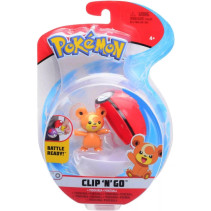 Pokemon Figure - Teddiursa + Poke Ball (Clip 'n' Go)