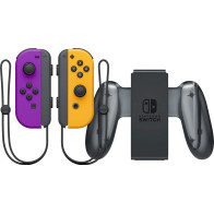 Nintendo Switch Joy-Con set Neon Paars/Neon Oranje + Nintendo Switch Joy-Con Charge Grip