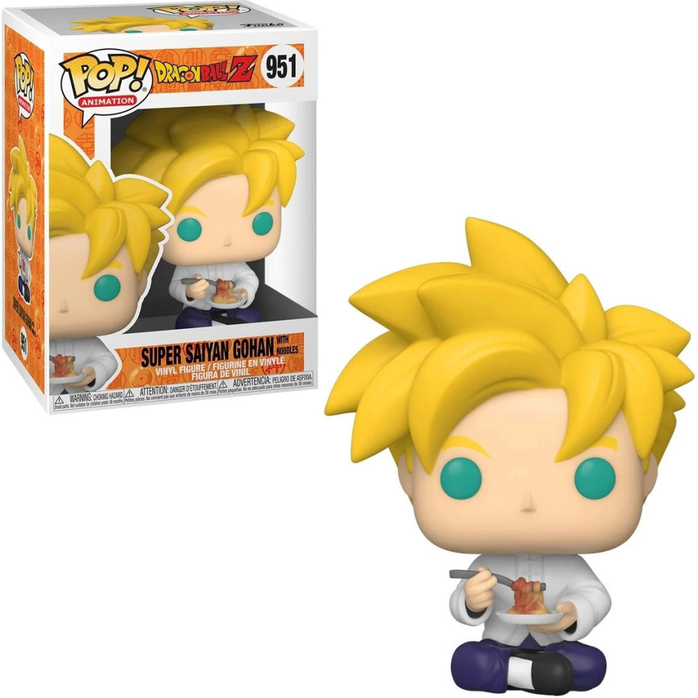 Dragon Ball Z Funko Pop Vinyl: Super Saiyan Gohan with Noodles Dragon Ball Z Funko Pop Vinyl: Super Saiyan Gohan with Noodles