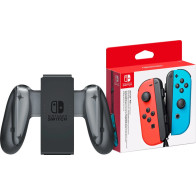 Nintendo Switch Joy-Con set Rood/Blauw + Nintendo Switch Joy-Con Charge Grip