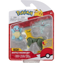 Pokemon Battle Figure Pack - Boltund, Squirtle & Machop