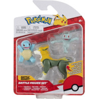 Pokemon Battle Figure Pack - Boltund, Squirtle & Machop
