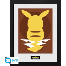Pokemon Framed Print - Pikachu Silhouette